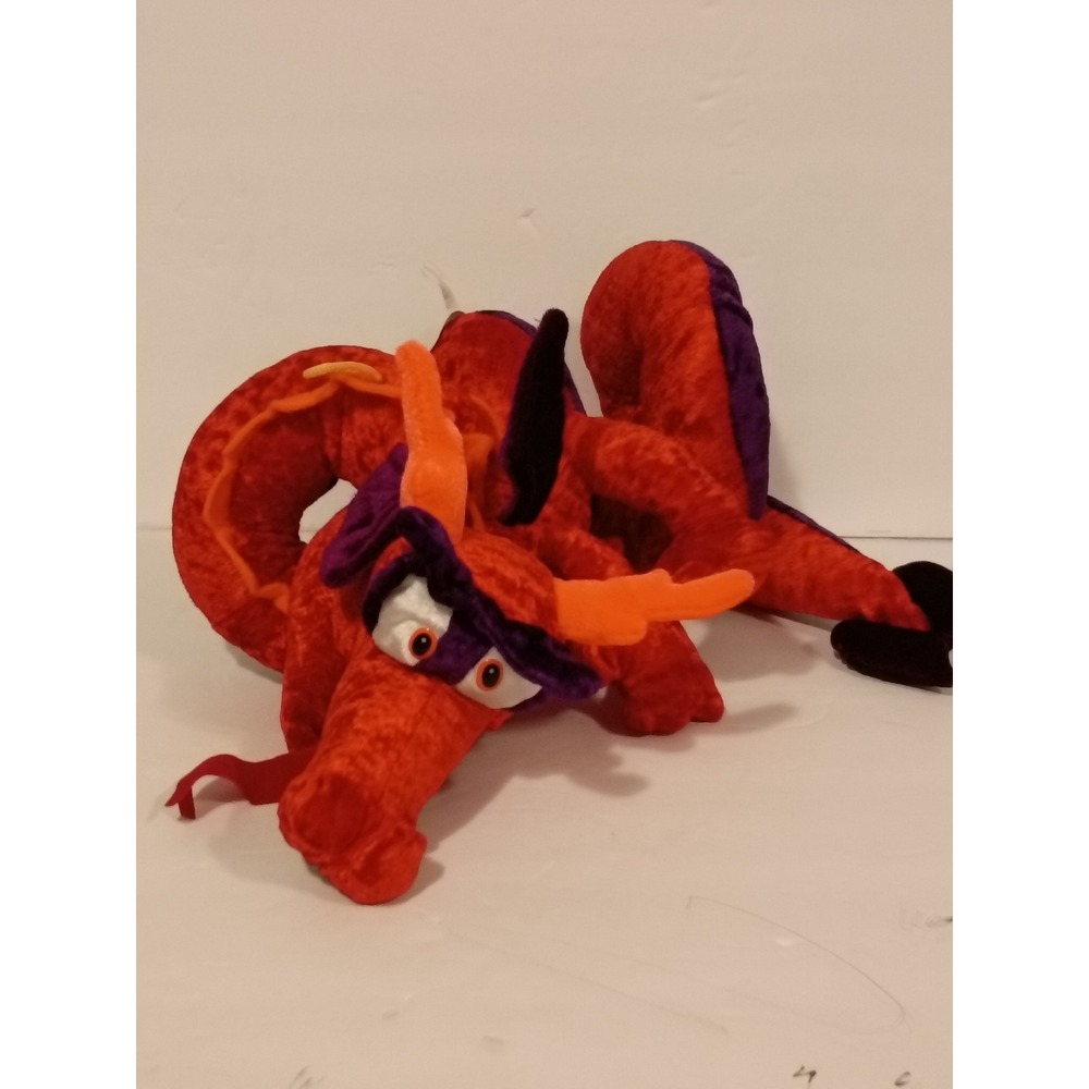 Classic Toy Company Winged Dragon Plush 37" Stuffed Animal Snake Toy Red Purple - Picture 2 of 4